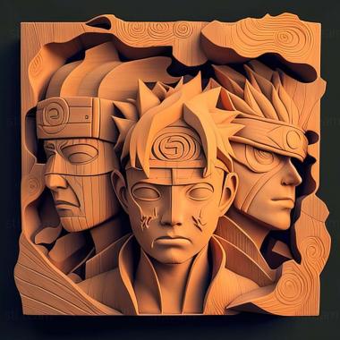 3D model Naruto Ultimate Ninja Heroes game (STL)